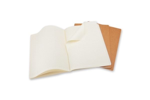 Moleskine Cahier, Monokromatisk, Brun, 120 ark, 70 g/m², Linjert papir, Universal