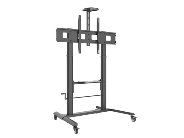 Techly ICA-TR230, Multimediavogn, Sort, Flatskjerm, 120 kg, 132,1 cm (52"), 2,79 m (110")