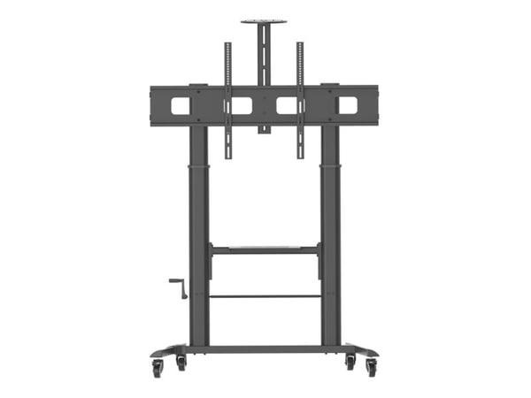 Techly ICA-TR230, Multimediavogn, Sort, Flatskjerm, 120 kg, 132,1 cm (52"), 2,79 m (110")