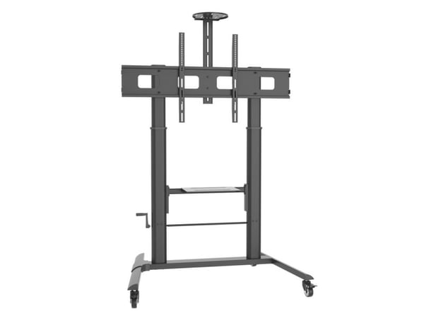 Techly ICA-TR230, Multimediavogn, Sort, Flatskjerm, 120 kg, 132,1 cm (52"), 2,79 m (110")