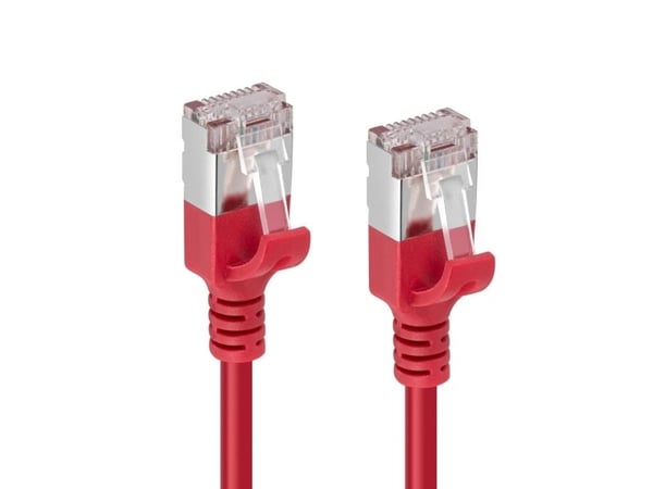 MicroConnect - Nettverkskabel - RJ-45 (hann) til RJ-45 (hann) - 25 cm - U/FTP - CAT 6a - halogenfri, uten hindringer, slank - hvit