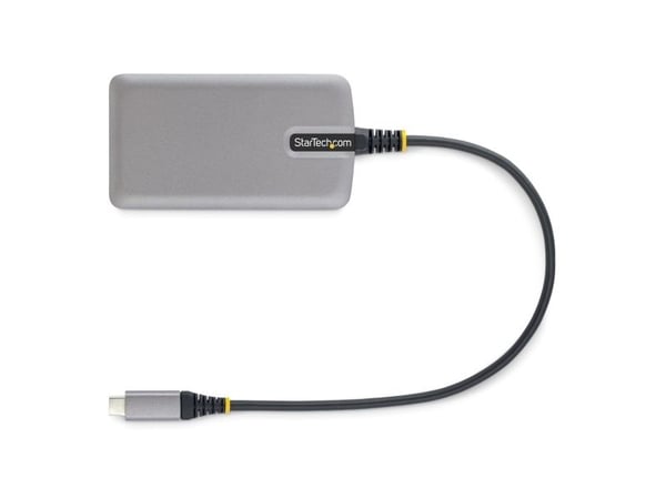 StarTech.com 5G4AB-USB-C-HUB, USB 3.2 Gen 1 (3.1 Gen 1) Type-C, Micro-USB, USB 3.2 Gen 1 (3.1 Gen 1) Type-A, 5000 Mbit/s, Grå, Plast, 0,3 m