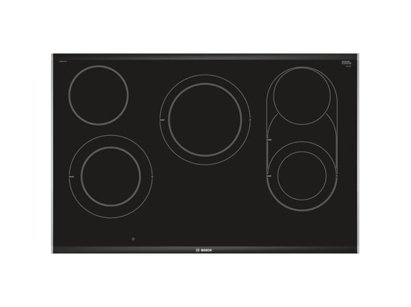 Bosch Serie 8 PKM875DP1D, Svart, Rustfritt stål, Innebygget, Keramisk, Glass-keramikk, 5 zone(s), 5 zone(s)