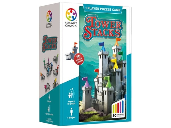 SmartGames Tower Stacks, Låserebus, 8 år SmartGames Tower Stacks, Låserebus, 8 år