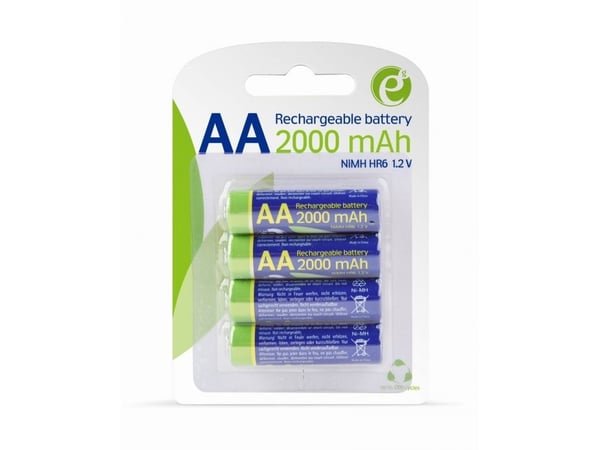 Gembird - Batteri - ladbar 4 x AA-type - Alkalisk - 2000 mAh