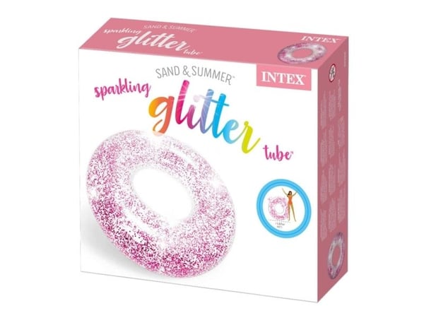 BADELEKE INTEX TRANSPARENT GLITTER BADERING 1,19M