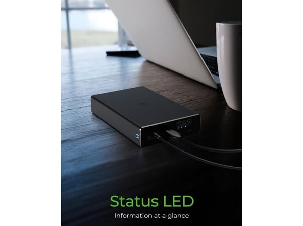 ICY BOX IB-RD2253-C31 - Hårddiskarray - 2 fack (SATA-600) - HDD - USB 3.2 Gen 2 (extern)