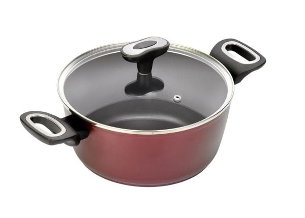 JATA CF924, 4 l, Rød, Aluminium, Sort, Rustfritt stål, Glass