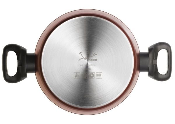 JATA CF924, 4 l, Röd, Gjuten aluminium, Svart, Rostfritt stål, Glas