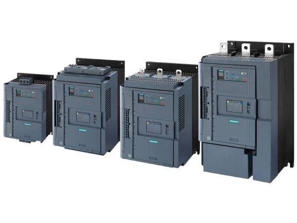 Siemens 3RW5244-2TC14 3RW52442TC14 Pehmokäynnistysyksikkö Moottorin teho 400 V:n jännitteellä 132 kW Moottorin teho 230 V:n jännitteellä 75 kW 200 ...