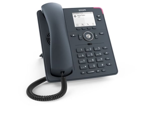 snom D140 - VoIP-telefon - 3-riktad samtalsförmåg - SIP - 2 linjer - skiffergrå