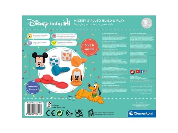 Clementoni Disney Baby - Baby Mickey Build and Play