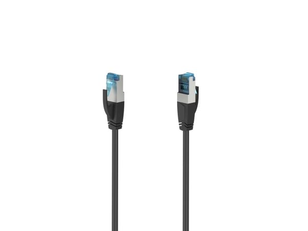 Hama - Nätverkskabel - RJ-45 (hane) till RJ-45 (hane) - 10 m - S/FTP - CAT 6a - svart