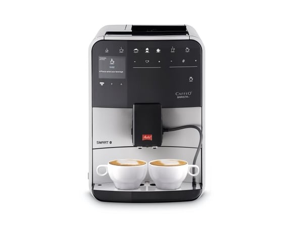 Melitta CAFFEO Barista T Smart F831-101 - Automatisk kaffemaskin med melkeskummer - 15 bar - sølv
