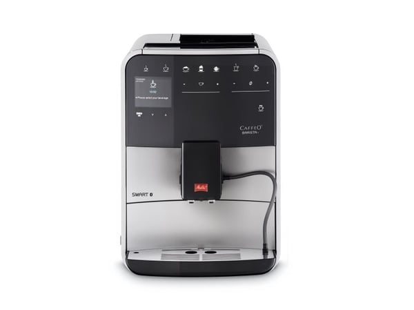Melitta CAFFEO Barista T Smart F831-101 - Automatisk kaffemaskin med melkeskummer - 15 bar - sølv