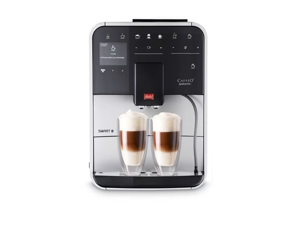 Melitta CAFFEO Barista T Smart F831-101 - Automatisk kaffemaskin med melkeskummer - 15 bar - sølv