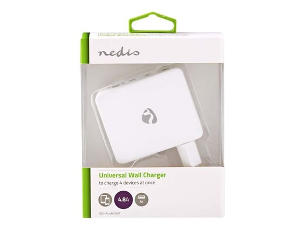 Nedis Wall Charger - Strømadapter - 2.1 A (USB) - hvit