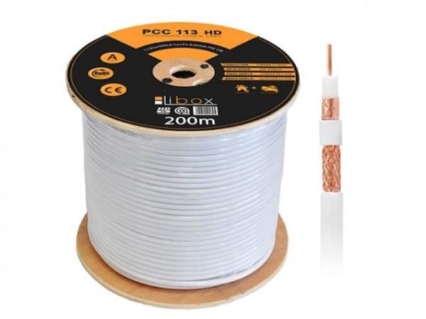 Libox konsentrisk kabel, Professional Premium, kl. A HD, 200 m (PCC113)