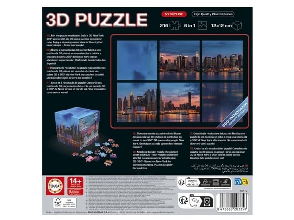 Educa 3D-puslespill New York Panorama