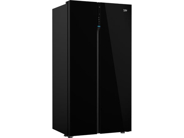 Beko GN163140ZGBN, Vapaasti seisova, Amerikkalainen ovi, Musta, Kosketus, LED, Ovessa
