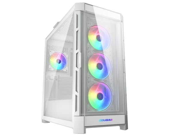 COUGAR CGR-5AD1W-RGB, Midi Tower, PC, Valkoinen, ATX, EATX, mikro ATX, Mini-ITX, SSI CEB, Metalli, Nailon, Karkaistu lasi, Multi COUGAR CGR-5AD1W-RGB, Midi Tower, PC, Valkoinen, ATX, EATX, mikro ATX, Mini-ITX, SSI CEB, Metalli, Nailon, Karkaistu lasi, Multi