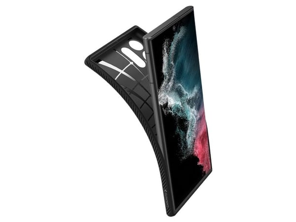 Spigen Liquid Air, Etui, Samsung, Galaxy S22 Ultra 5G, 17,3 cm (6.8"), Sort