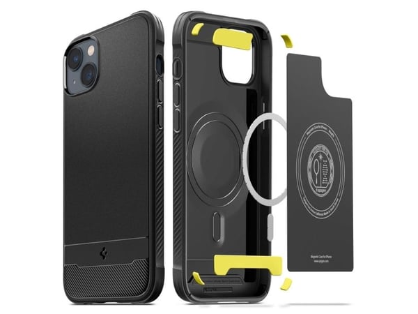 Spigen ACS05036, Mobilskal, Apple, iPhone 14, 15,5 cm (6.1"), Svart