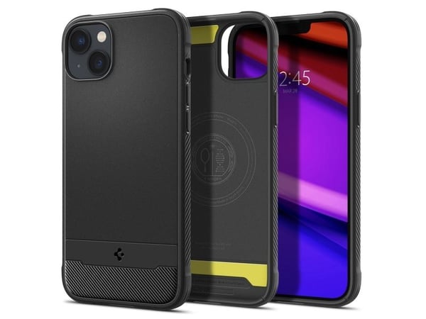Spigen ACS05036, Suojus, Apple, iPhone 14, 15,5 cm (6.1"), Musta