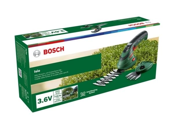 Bosch Isio, 12 cm, Dobbeltblad, 2,5 m/s², 1,5 m/s², Batteri, 3,6 V