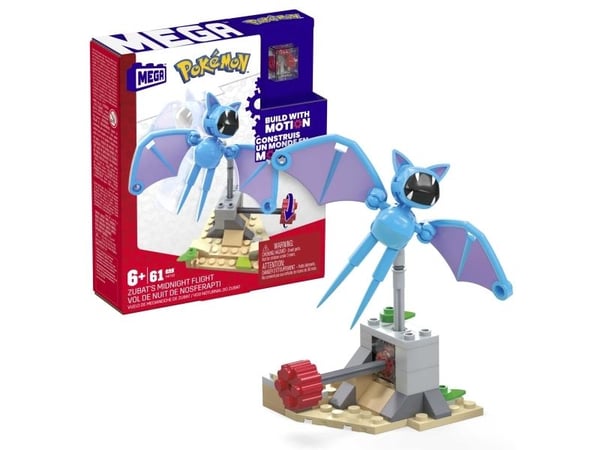 MEGA Pokémon Zubat''s Midnight Flight, Byggsats, 6 År, Plast, 61 styck, 141,5 g