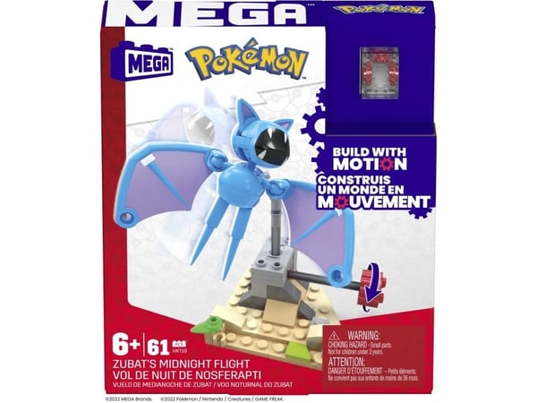 MEGA Pokémon Zubat''s Midnight Flight, Byggsats, 6 År, Plast, 61 styck, 141,5 g