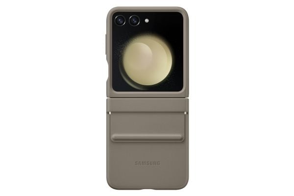 Samsung EF-VF731 - Skyddsfodral baksidesskydd för mobiltelefon - eco-läder - etoupe - för Galaxy Z Flip5