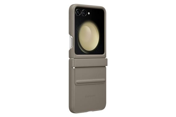 Samsung EF-VF731 - Skyddsfodral baksidesskydd för mobiltelefon - eco-läder - etoupe - för Galaxy Z Flip5