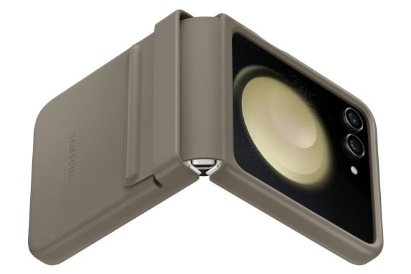 Samsung EF-VF731 - Skyddsfodral baksidesskydd för mobiltelefon - eco-läder - etoupe - för Galaxy Z Flip5