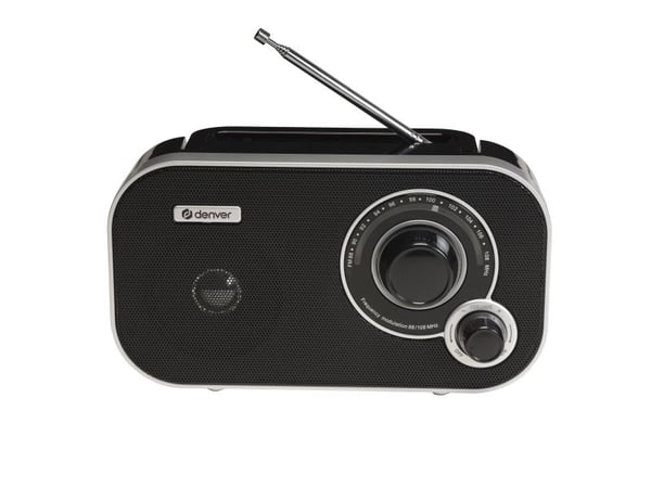 Denver TR-51B, Personal, Analog, FM, Analog, Svart, Extern