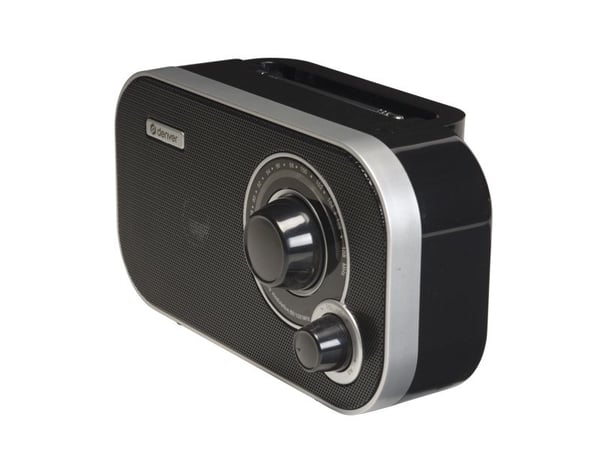 Denver TR-51B, Personal, Analog, FM, Analog, Svart, Extern