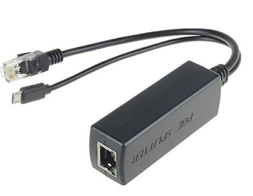 Microconnect MC-POESPLITTER, 10/100Base-T(X), Sort, 48 V, 5 V, 2,4 A, 50 g