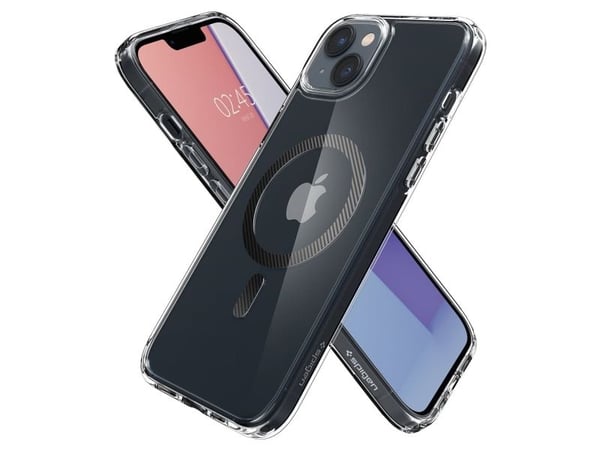 Spigen ACS04904, Suojus, Apple, iPhone 14 Plus, 17 cm (6.7"), Hiili, Läpinäkyvä