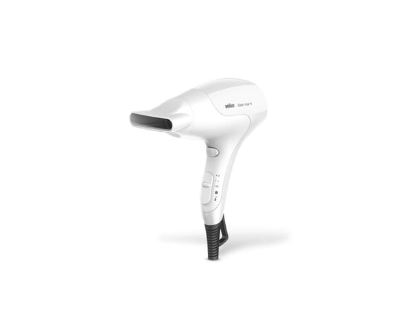 Braun Satin Hair 1 Power Perfection Hair Dryer with Styling Nozzle HD180 White