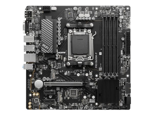 MSI PRO B650M-P, AMD, AM5-sockel, AMD Ryzen 7000 Series, AM5-sockel, DDR5-SDRAM, 192 GB