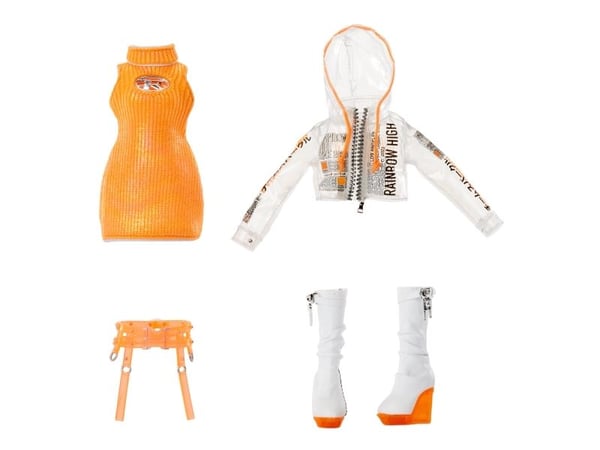 Rainbow High Orange Fashion Doll -Michelle St. Charles, Modedocka, Flicka, 4 År, Pojke/flicka, Multifärg