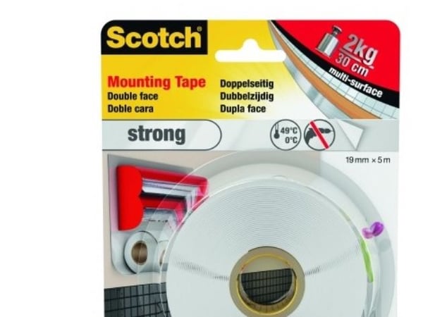 3M 40011950, Vit, 5 m, 19 mm, 1 styck