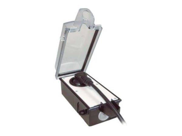 Bachmann 924.3491, Musta, Läpinäkyvä, Polykarbonaatti (PC), IP44, 230 V, 16 A, 85 mm