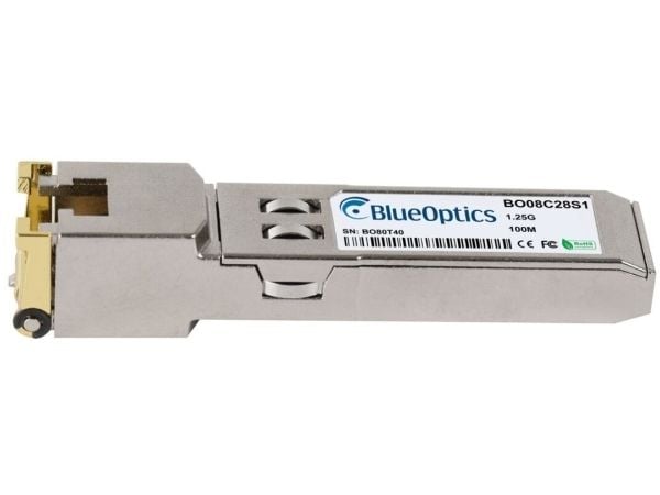 BlueOptics E1MGTX-A-BO, Kobber, 1250 Mbit/s, SFP, 100 m, 1.25 Gigabit Ethernet, IEEE 802.3ab