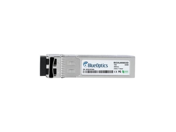 Yhteensopiva Solarflare SFM-10G-SR BlueOptics BO35J856S3D SFP+ Transceiver, LC-Duplex, 10GBASE-SR, Multimode-kuitu, 850nm, 300M, DDM, 0°C/+70°C (SF...