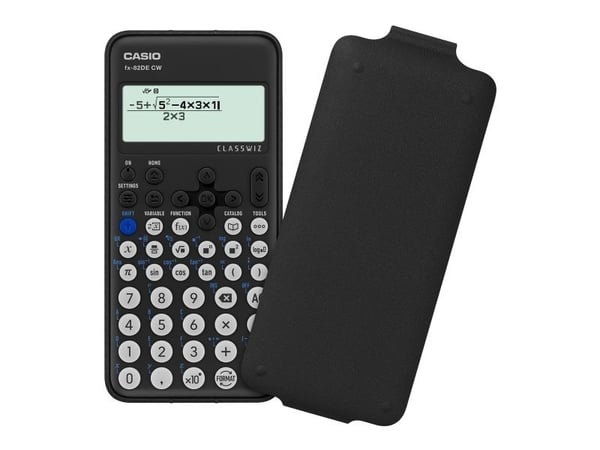 Casio FX-82DE CW, Ficka, Vetenskapsfunktion, 12 siffror, Batteri, Svart