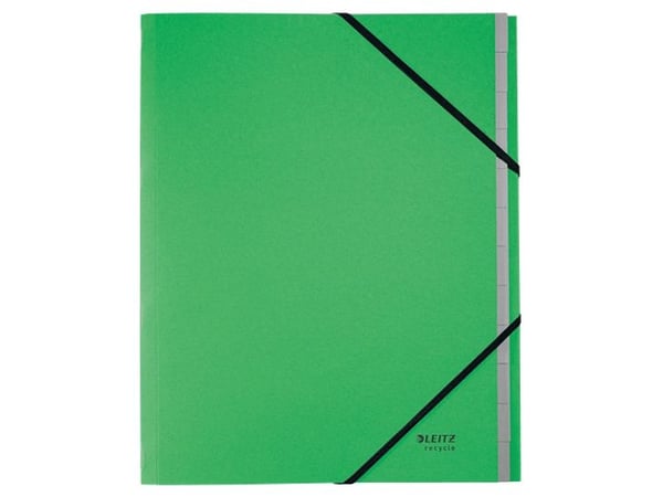 Leitz Recycle - Klassifikasjonsmappe - 12 deler - for A4 (210 x 297 mm) - med fliker - grønn