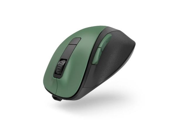 Hama MW-500 Recharge, Oikeakätinen, Optinen, Langaton RF, 1600 DPI, Musta, Vihreä