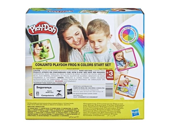 Play-Doh Frog ''n Colors Starter Set, Pysselset för barn, 3 År, Giftfri, Keramik, Multifärg