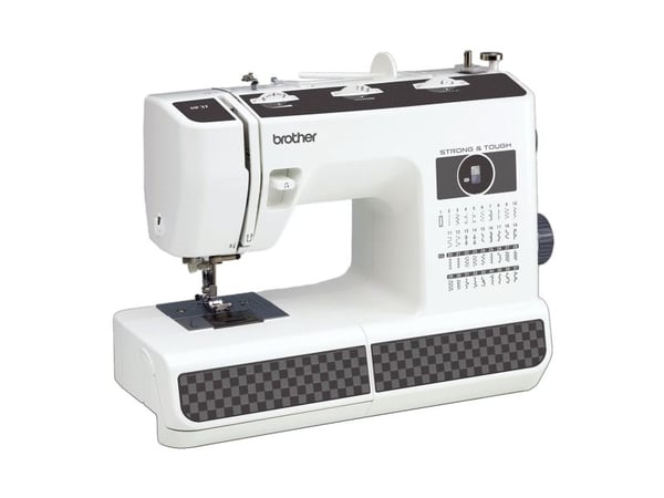 Brother HF37, Svart, Vit, Halvautomatisk symaskin, Sy, 0 - 4 mm, 800 stygn per minut, 7 mm